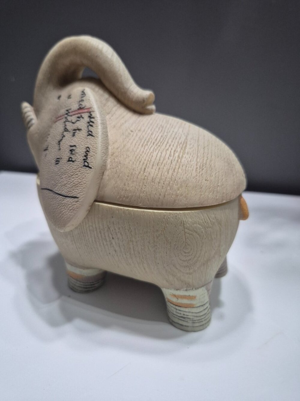 Elephant Trinket Decorative Resin Figurine - Picture 6 of 16